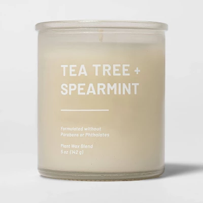 Glass Jar Tea Tree And Spearmint Candle Beige - Threshold™ 6 Glass Jar Tea Tree And Spearmint Candle Beige - Threshold™ - Image 4