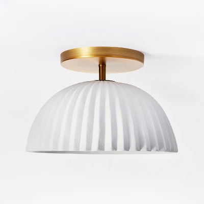 Scalloped Semi-Flush Mount Ceiling Light - Threshold™ Designed With Studio McGee 7 Scalloped Semi-Flush Mount Ceiling Light - Threshold™ Designed With Studio McGee - Image 5