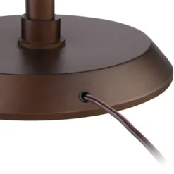 Possini Euro Design Traverse Modern Floor Lamp With LED Gooseneck Reading Light 64" Tall Oil Rubbed Bronze Oatmeal Drum Shade For Living Room Bedroom -Selected Home Furnishings Store GUEST 4ec5d0b5 6340 43e1 bcb6 5d2b24725ae2