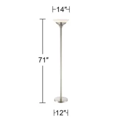 Possini Euro Design Metro Modern Torchiere Floor Lamp 71" Tall Brushed Nickel Frosted White Acrylic Shade For Living Room Reading Bedroom Office House 12 Possini Euro Design Metro Modern Torchiere Floor Lamp 71" Tall Brushed Nickel Frosted White Acrylic Shade For Living Room Reading Bedroom Office House -Selected Home Furnishings Store GUEST 4f3fc5e2 f026 46ca 87c6 c900ff124dd0