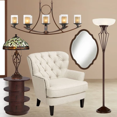 Franklin Iron Works Torchiere Floor Lamp LED 73" Tall Oil Rubbed Bronze Caged Frosted Glass Shade For Living Room Bedroom Office Uplight 9 Franklin Iron Works Torchiere Floor Lamp LED 73" Tall Oil Rubbed Bronze Caged Frosted Glass Shade For Living Room Bedroom Office Uplight - Image 7