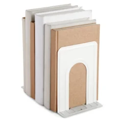 Juvale 12 Pack Metal Bookends For Shelves, Heavy Duty White Book Stoppers For Library, Living Room, Or Office (5x6.6x 5.8 In) 11 Juvale 12 Pack Metal Bookends For Shelves, Heavy Duty White Book Stoppers For Library, Living Room, Or Office (5x6.6x 5.8 In) -Selected Home Furnishings Store GUEST 5114c808 703b 4b86 91d9 9ec3cedeeb21