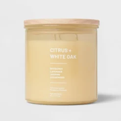 Wellness Jar Citrus And White Oak Candle Yellow - Threshold™ 14 Wellness Jar Citrus And White Oak Candle Yellow - Threshold™ -Selected Home Furnishings Store GUEST 51de7eb0 bd7c 4e8e b79b 9ae5ec48b1d3