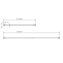 72" Half Moon Dual Mount Shower Rod - Threshold™ 13 72" Half Moon Dual Mount Shower Rod - Threshold™ -Selected Home Furnishings Store GUEST 5420201f e4d0 4550 a485 c4c3e9014ce9