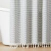 Ticking Stripe Woven Shower Curtain Gray/Cream - Hearth & Hand™ With Magnolia 2 Ticking Stripe Woven Shower Curtain Gray/Cream - Hearth & Hand™ With Magnolia -Selected Home Furnishings Store GUEST 5500a55b 7362 4126 b673 ec4a2638a49e
