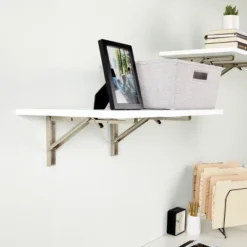 Built Industrial 2 Pack Folding L Wall Shelf Bracket, 10 Inch Collapsible Hardware With Locking Hinge For Garage Shelves, Holds 120lbs 13 Built Industrial 2 Pack Folding L Wall Shelf Bracket, 10 Inch Collapsible Hardware With Locking Hinge For Garage Shelves, Holds 120lbs -Selected Home Furnishings Store GUEST 555ad0b8 e83d 42c4 af02 5dfe3c43b4ec