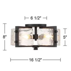 Possini Euro Design Adri Modern Ceiling Light Flush Mount Fixture Black 16 1/2" Wide Black 4-Light Textured Glass For Bedroom Kitchen Living Room Home 12 Possini Euro Design Adri Modern Ceiling Light Flush Mount Fixture Black 16 1/2" Wide Black 4-Light Textured Glass For Bedroom Kitchen Living Room Home -Selected Home Furnishings Store GUEST 567ddd16 51a8 4ee3 a709 ba37f671124a