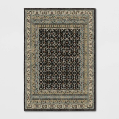 Distressed Geometric Tufted Area Rug Green - Threshold™ 7 Distressed Geometric Tufted Area Rug Green - Threshold™ - Image 5