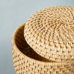 Woven Basket With Lid Natural - Hearth & Hand™ With Magnolia 9 Woven Basket With Lid Natural - Hearth & Hand™ With Magnolia -Selected Home Furnishings Store GUEST 5771aee5 3de9 4b2d 8eea 1b818536233b