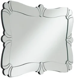 Possini Euro Design Fabrina Rectangular Vanity Decorative Wall Mirror Modern Beveled Edge Flower Glass Mirrored Frame 26" Wide For Bathroom Bedroom 15 Possini Euro Design Fabrina Rectangular Vanity Decorative Wall Mirror Modern Beveled Edge Flower Glass Mirrored Frame 26" Wide For Bathroom Bedroom -Selected Home Furnishings Store GUEST 57cb08f2 e324 4983 8a1c 26d0b135b2f7