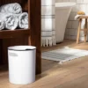 Metal Bath Wastebasket White/Black - Hearth & Hand™ With Magnolia 1 Metal Bath Wastebasket White/Black - Hearth & Hand™ With Magnolia -Selected Home Furnishings Store GUEST 5ab9d122 51d3 4101 8d7f 349186fa4981