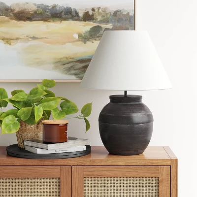 Large Ceramic Table Lamp Black - Threshold™ 4 Large Ceramic Table Lamp Black - Threshold™ - Image 2