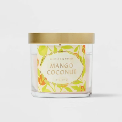 Glass Jar Mango Coconut Candle - Opalhouse™ 6 Glass Jar Mango Coconut Candle - Opalhouse™ - Image 4