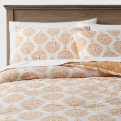 Medallion Printed Comforter & Sham Set Off-White/Dark Gold - Threshold™ 9 Medallion Printed Comforter & Sham Set Off-White/Dark Gold - Threshold™ -Selected Home Furnishings Store GUEST 60cf55a4 b131 4cd9 9d3e f2d1287d9cce