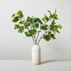 Faux Fig Leaf Branch Arrangement - Hearth & Hand™ With Magnolia 11 Faux Fig Leaf Branch Arrangement - Hearth & Hand™ With Magnolia -Selected Home Furnishings Store GUEST 633e0ef2 049e 41e0 8303 a165f348380d