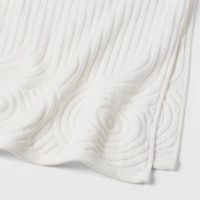 Cloud Geo Towel White - Threshold™ 5 Cloud Geo Towel White - Threshold™ - Image 3