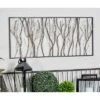 Metal Tree Distressed Dimensional Branch Wall Decor With Black Frame Silver - Olivia & May 1 Metal Tree Distressed Dimensional Branch Wall Decor With Black Frame Silver - Olivia & May -Selected Home Furnishings Store GUEST 68dca260 b786 4ab9 97fe 6954c34dc855