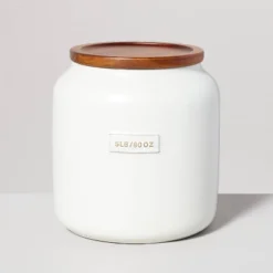 Dry Goods Stoneware Canister With Wood Lid Cream/Brown - Hearth & Hand™ With Magnolia 13 Dry Goods Stoneware Canister With Wood Lid Cream/Brown - Hearth & Hand™ With Magnolia -Selected Home Furnishings Store GUEST 69719d52 15f0 4519 8406 500a18f94cb3