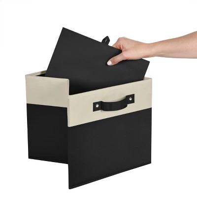 2pc Kids' 10.5" Two-Toned Folding Storage Bin Set - RiverRidge Home 4 2pc Kids' 10.5" Two-Toned Folding Storage Bin Set - RiverRidge Home - Image 2