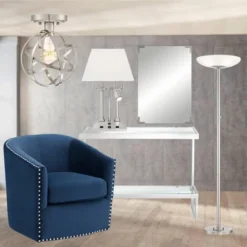 Possini Euro Design Meridian Light Blaster Modern Torchiere Floor Lamp 72" Tall Brushed Nickel LED Frosted Glass Shade For Living Room Bedroom Office 16 Possini Euro Design Meridian Light Blaster Modern Torchiere Floor Lamp 72" Tall Brushed Nickel LED Frosted Glass Shade For Living Room Bedroom Office -Selected Home Furnishings Store GUEST 6bbd5cd5 4418 4021 a48b e76b13d778f4