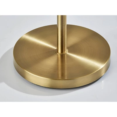 Nina Floor Lamp Antique Brass (Includes LED Light Bulb) - Adesso 6 Nina Floor Lamp Antique Brass (Includes LED Light Bulb) - Adesso - Image 4