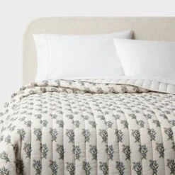 Voile Woodblock Printed Quilt Ivory - Threshold™ -Selected Home Furnishings Store GUEST 6c09ead2 dfb1 46be bf31 3922aa8b5dff