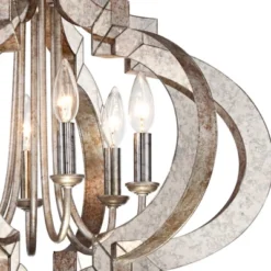 Possini Euro Design Ornament Aged Silver Gold Bronze Chandelier 23 1/4" Wide Industrial 6-Light Fixture For Dining Room Foyer Kitchen Island Entryway 11 Possini Euro Design Ornament Aged Silver Gold Bronze Chandelier 23 1/4" Wide Industrial 6-Light Fixture For Dining Room Foyer Kitchen Island Entryway -Selected Home Furnishings Store GUEST 6dadb5e9 b10d 4bf6 9151 269ecf0c2211