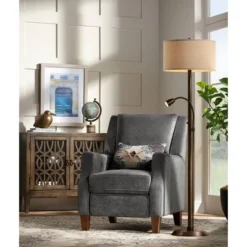 Possini Euro Design Traverse Modern Floor Lamp With LED Gooseneck Reading Light 64" Tall Oil Rubbed Bronze Oatmeal Drum Shade For Living Room Bedroom -Selected Home Furnishings Store GUEST 6eb60d76 db84 4637 b748 ded2a129f757