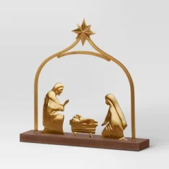 3pc Metal Christmas Nativity Scene Figurine Set - Wondershop™ Gold 8 3pc Metal Christmas Nativity Scene Figurine Set - Wondershop™ Gold -Selected Home Furnishings Store GUEST 6f71a657 af48 4636 9ecb 15d0d7e15980