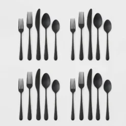 20pc Harrington Flatware Set Black - Threshold™ 7 20pc Harrington Flatware Set Black - Threshold™ -Selected Home Furnishings Store GUEST 701d9c22 9fd0 4379 8eb2 5dfad3133a69