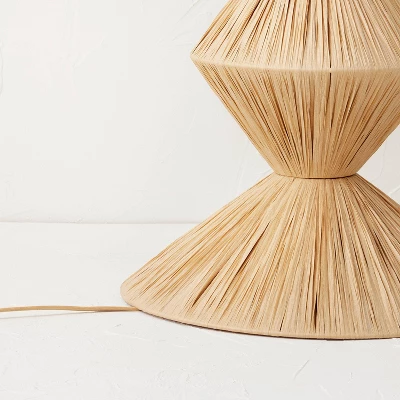 Faux Raffia Floor Lamp Brown (Includes LED Light Bulb) - Opalhouse™ Designed With Jungalow 6 Faux Raffia Floor Lamp Brown (Includes LED Light Bulb) - Opalhouse™ Designed With Jungalow - Image 4