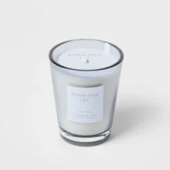 Colored Vase Glass With Dustcover Rainwater Lily Candle Gray - Threshold™ 15 Colored Vase Glass With Dustcover Rainwater Lily Candle Gray - Threshold™ -Selected Home Furnishings Store GUEST 7339fae5 ce6f 45a1 a5a1 db5f23225a58