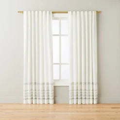 Engineered Hem Stripes Curtain Panel Cream/Gray - Hearth & Hand™ With Magnolia 10 Engineered Hem Stripes Curtain Panel Cream/Gray - Hearth & Hand™ With Magnolia -Selected Home Furnishings Store GUEST 743f48fe 2c11 440f a426 eae94b06c663