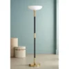 Possini Euro Design Modern Torchiere Floor Lamp Light Blaster LED 72.25" Tall Antique Brass And Matte Black Opal Glass For Living Room Bedroom 2 Possini Euro Design Modern Torchiere Floor Lamp Light Blaster LED 72.25" Tall Antique Brass And Matte Black Opal Glass For Living Room Bedroom -Selected Home Furnishings Store GUEST 751b3543 5a0e 4ff7 99c3 67e8935ea080