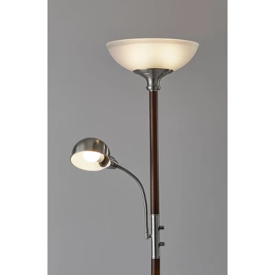 Lexington Combo Floor Lamp Black - Adesso 4 Lexington Combo Floor Lamp Black - Adesso - Image 2