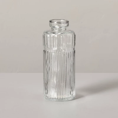 Ribbed Clear Glass Bud Vase - Hearth & Hand™ With Magnolia 8 Ribbed Clear Glass Bud Vase - Hearth & Hand™ With Magnolia - Image 6