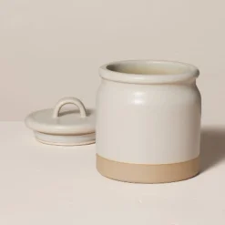 Dry Goods Stoneware Crock Canister Warm Gray/Clay - Hearth & Hand™ With Magnolia -Selected Home Furnishings Store GUEST 783827b2 e2af 4d5b acc8 84432284eebb