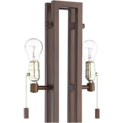 Possini Euro Design Gossard Modern Industrial Table Lamp 30" Tall Bronze With USB Charging Port White Rectangular Shade For Bedroom Living Room Office 12 Possini Euro Design Gossard Modern Industrial Table Lamp 30" Tall Bronze With USB Charging Port White Rectangular Shade For Bedroom Living Room Office -Selected Home Furnishings Store GUEST 78b6c0b7 dbc3 4673 b907 3464079228b0