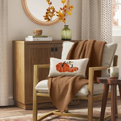 Oversized Recycled Knit Throw Blanket - Threshold™ 3 Oversized Recycled Knit Throw Blanket - Threshold™