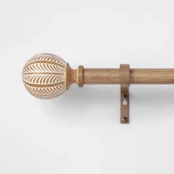 Carved Light Woodtone Ball Curtain Rod Natural - Opalhouse™ 7 Carved Light Woodtone Ball Curtain Rod Natural - Opalhouse™ -Selected Home Furnishings Store GUEST 7e070734 076e 44dc 94e6 de22767e0af4