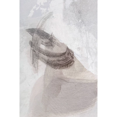 58" X 38" Tonal Abstract Framed Canvas - Threshold™ Designed With Studio McGee 4 58" X 38" Tonal Abstract Framed Canvas - Threshold™ Designed With Studio McGee - Image 2