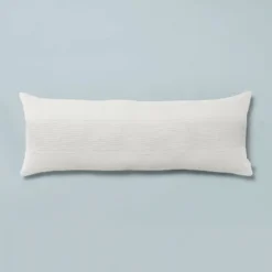 16"x42" Slub Center Stripe Oversized Lumbar Bed Pillow - Hearth & Hand™ With Magnolia 14 16"x42" Slub Center Stripe Oversized Lumbar Bed Pillow - Hearth & Hand™ With Magnolia -Selected Home Furnishings Store GUEST 7e84e8bd 4cb9 42c8 ace3 f88b538c2fb8