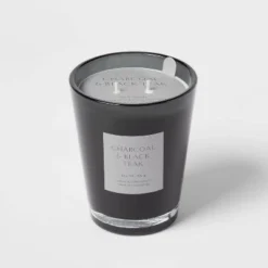 Colored Vase Glass With Dustcover & Black Teak Candle Black - Threshold™ 15 Colored Vase Glass With Dustcover & Black Teak Candle Black - Threshold™ -Selected Home Furnishings Store GUEST 7eb20721 3aad 4b54 8e74 2e0b39a53599