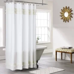 Macramé Fringe Shower Curtain Cream - Threshold™ 9 Macramé Fringe Shower Curtain Cream - Threshold™ -Selected Home Furnishings Store GUEST 7eeb8034 7f1e 476c bc36 6fe107c3a630