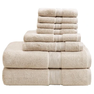 8pc Cotton Bath Towel Set 10 8pc Cotton Bath Towel Set - Image 8