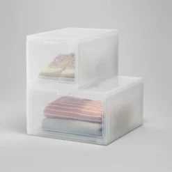 Small Stackable Bins Front Opening Clear Plastic - Brightroom™ 9 Small Stackable Bins Front Opening Clear Plastic - Brightroom™ -Selected Home Furnishings Store GUEST 80bf0b58 1470 4490 a163 cc5a666090c5
