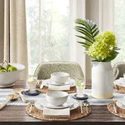 16pc Porcelain Beaded Rim Dinnerware Set White - Threshold™ 7 16pc Porcelain Beaded Rim Dinnerware Set White - Threshold™ -Selected Home Furnishings Store GUEST 81517997 f58c 4b61 b851 e254615c0e6f
