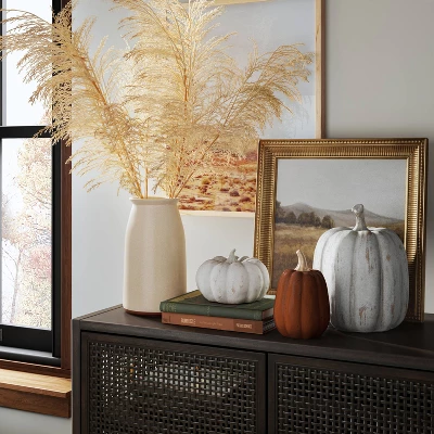 Extra Large Tall Ceramic Pumpkin - Threshold™ 3 Extra Large Tall Ceramic Pumpkin - Threshold™