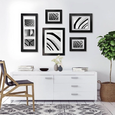 11" X 14" Matted To 8" X 10" Wide Gallery Frame Black - Room Essentials™ 6 11" X 14" Matted To 8" X 10" Wide Gallery Frame Black - Room Essentials™ - Image 4