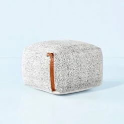 Hand-Woven Pouf Ottoman With Leather Trim - Hearth & Hand™ With Magnolia 13 Hand-Woven Pouf Ottoman With Leather Trim - Hearth & Hand™ With Magnolia -Selected Home Furnishings Store GUEST 819b4a8f 2db7 4089 b6dd 3544521baa39